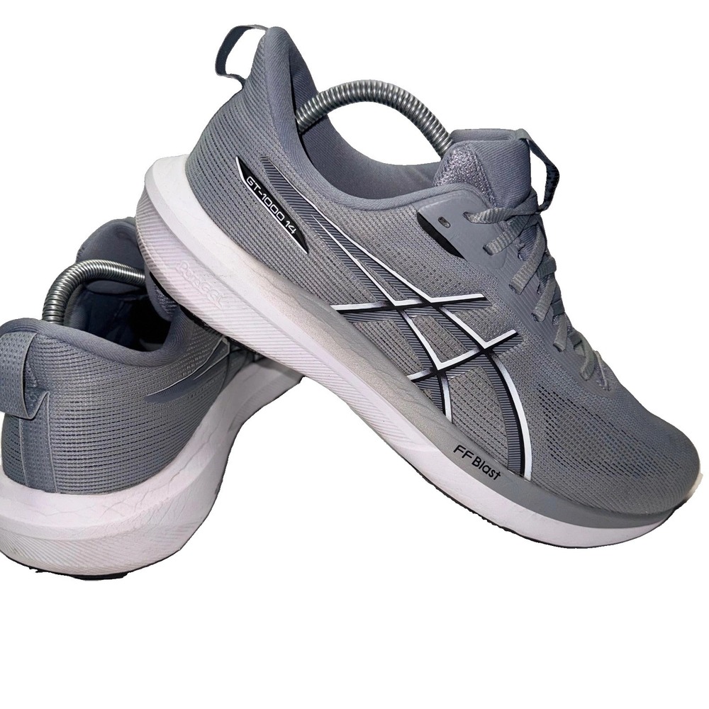 ASICS GT-1000 14 Running Shoes Men Size 10.5 Grey FF Blast Stability Sneakers